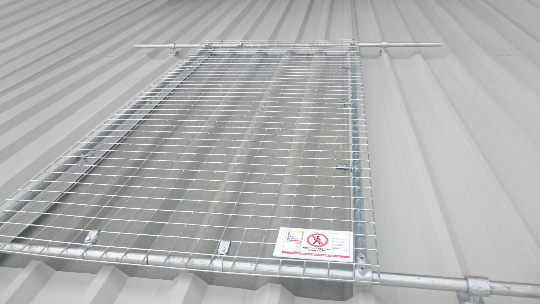 1m wide standard light cover with extension options Fragile roof