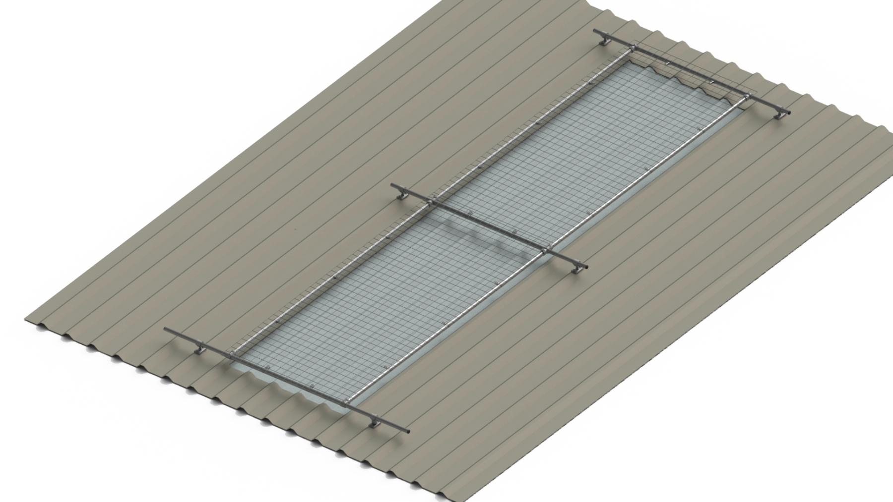 1m wide standard light cover with extension options Fragile roof