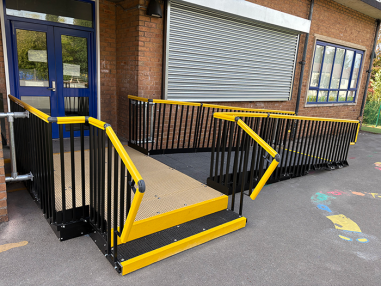 Retrofitted accessibility ramp