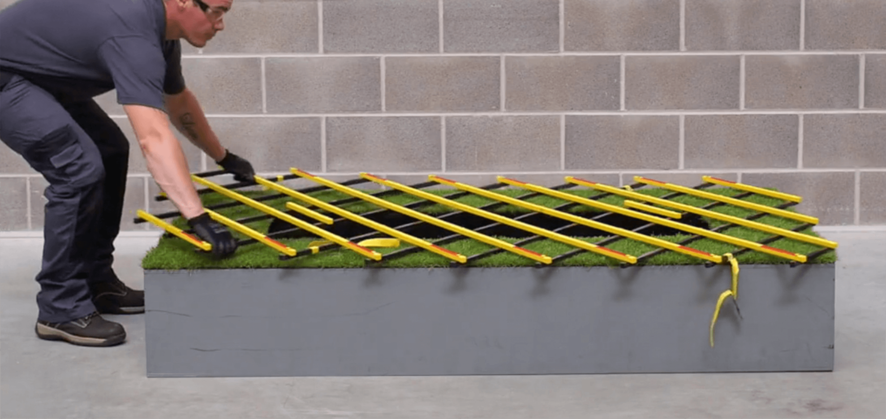 Trench cover for worker safety Simplified Safety