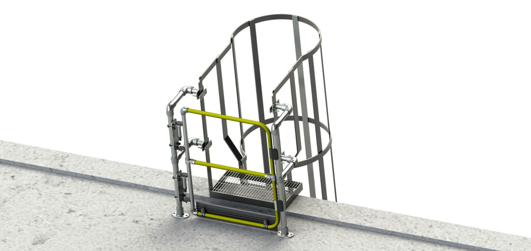 Gates for roof ladders Simplified Safety