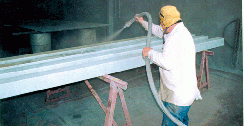 Sweep blasting