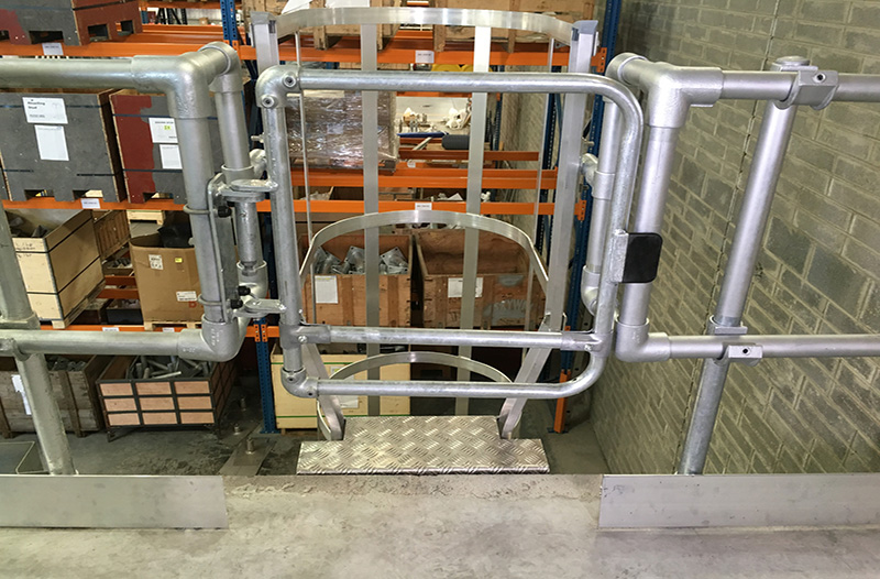 industrial safety gate for ladders